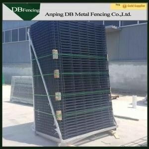 Powder Coating Wire Mesh Fencing Panel For Highway And Railway Both Sides