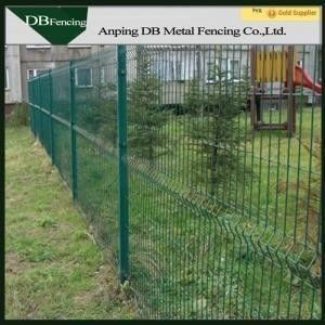 Durable Powder Coated Welded Wire Garden Fencing High Security Green Color