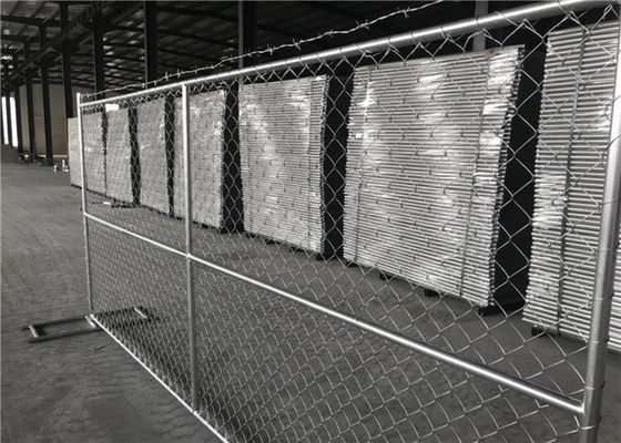High quality galvanized 6ft x 12ft temporary chain link panels lightweight 11.5 gauge