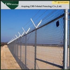 Chain Link Temporary Fence Barriers For Light Residential / Heavy Commercial Area