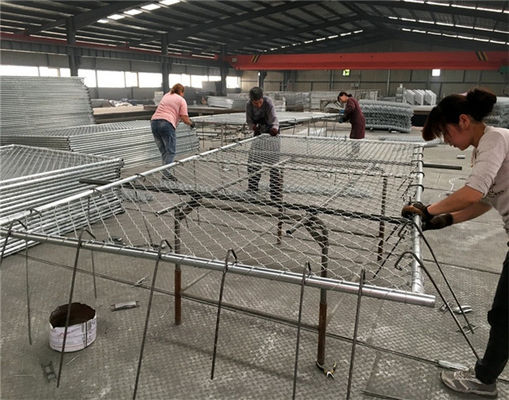High quality galvanized 6ft x 12ft temporary chain link panels lightweight 11.5 gauge