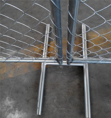 Construction Temporary Chain Link Fence Panels 6ft X 12ft , 6ft X 10ft O.D. 1-1/4" And 1-3/8''