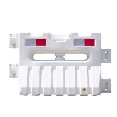 HDPE Material 900mm Height Water Filled Jersey Barriers Red White Color