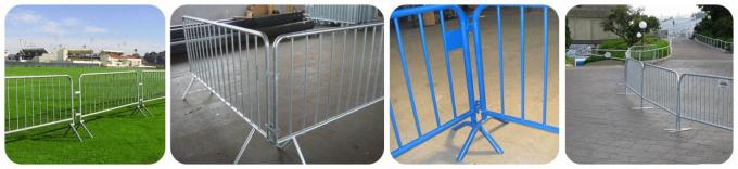 Safety Metal Crowd Control Barriers , Temporary Portable Event Fencing