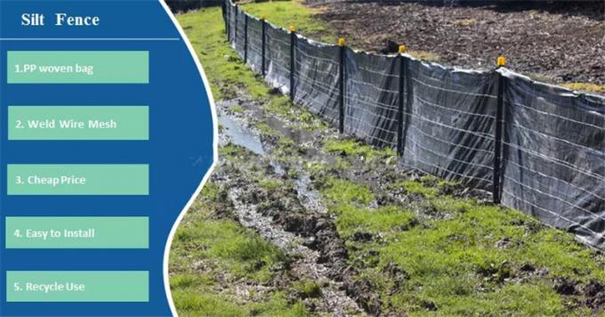 Construction Super PP Wire Backed Silt Fence China Supplier