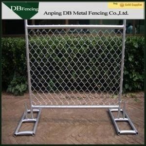 High Strength Temporary Chain Link Fence , Steel Chain Link Security Fence