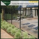 PVC Coated Steel Wrought Iron Fence , Outdoor Metal Security Fence Panels