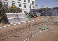 Freestanding 6ft Chain Link Fence Panels , Mobile Portable Chain Link Fence