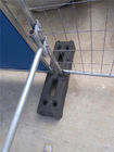 Rubber Base Block Temporary Fencing Foot For Hoarding