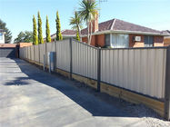 Galvanized Powder Coated Temporary Hoarding Panels In Ausrtalian Buliding Site