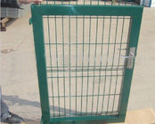 Green 3D Welded Curved Panel Welded Wire Fence Triangle Bending Eco Friendly