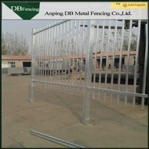 Decorative Q235 Galvanized Steel Picket Fence For Private Grounds Anti Corrosion