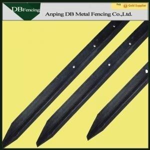 Carbon Steel Star Picket Fence Posts , Hot Dipped Galvanized Y Post Easily Assembled