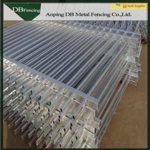 Decorative Security Steel Pipe Wrought Iron Fence Around Pool / House / Driveway