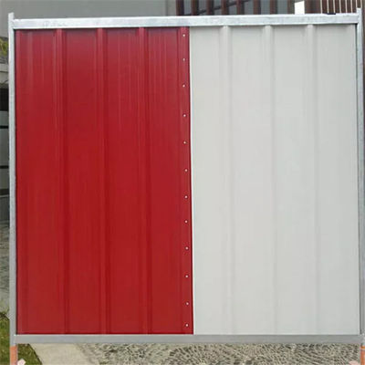 ISO9001 Steel Temporary Site Hoarding Fence Panels In Construction Sites