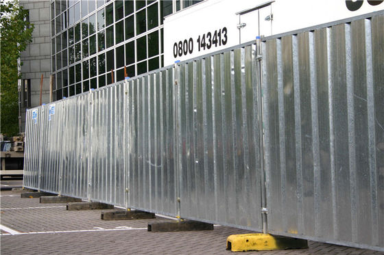 Galvanized Powder Coated Temporary Hoarding Panels In Ausrtalian Buliding Site